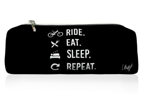 Federmäppchen - Ride Eat Sleep Repeat (black)