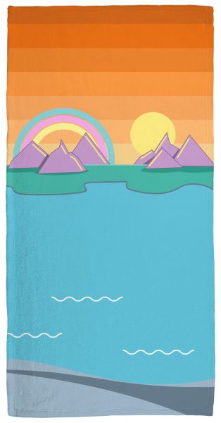 Adventure sundown - Handtuch mit Namen