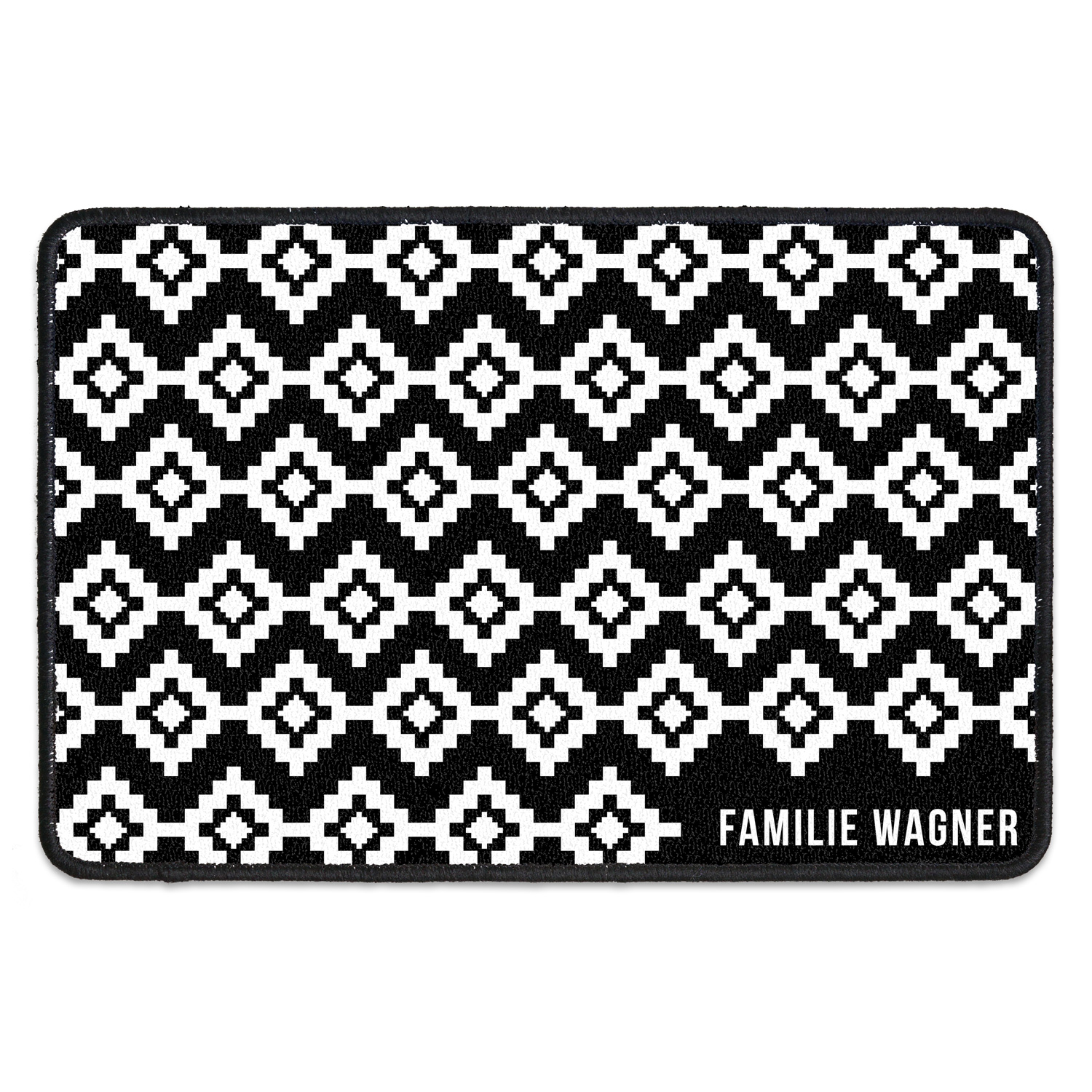 Fussmatte Diamond Look Black 40 X 60 Cm Swook