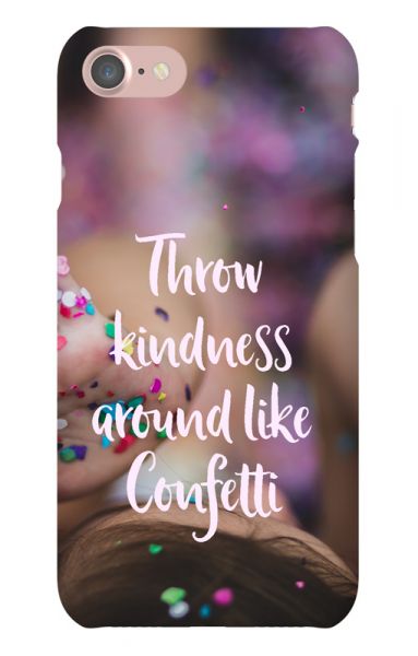 Apple iPhone 7 3D-Case (glossy) Gibilicious Design Throw kindness around von swook! - switch your look