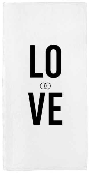 Love - Handtuch mit Namen