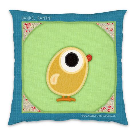 Cushion with chicks