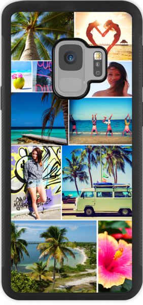 Bumper-Case (schwarz) passend für Samsung Galaxy S9, Selbst gestalten