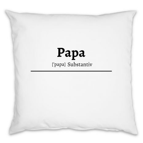 Papa Definition - Kissen mit Namen