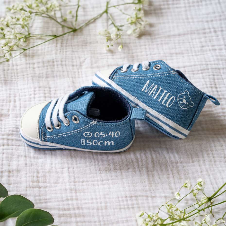 Baby Sneaker mit Namen personalisiert SchuhgroBe 16 swook