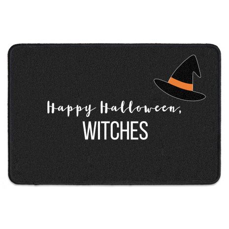 Happy Halloween, witches - Fussmatte mit Namen