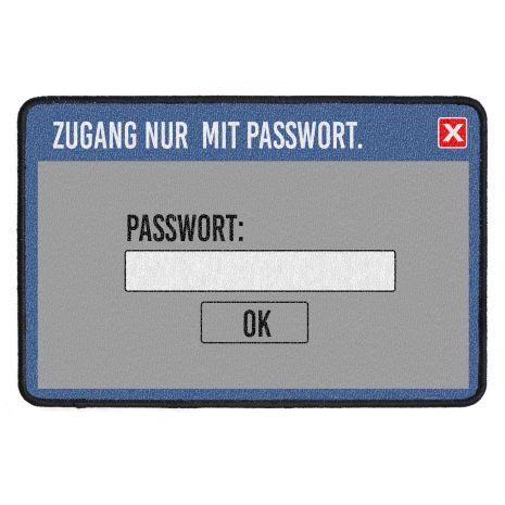 Passwort - Fussmatte mit deinem Text