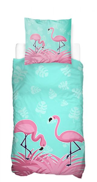 Flamingo - Bettbezug mit Namen