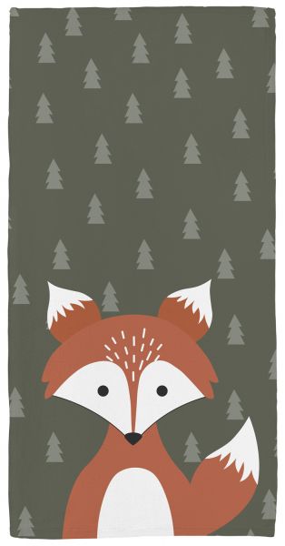 Fuchs in the woods - Handtuch mit Namen