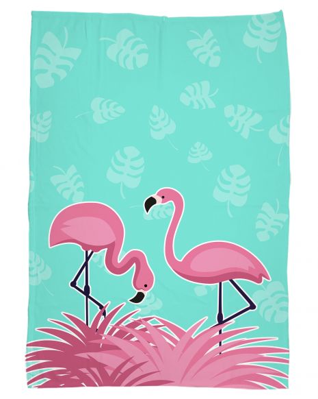 Flamingo - Kuscheldecke mit Namen