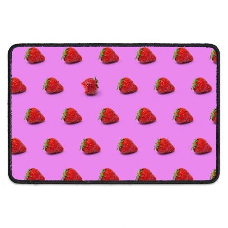 Erdbeere - Fussmatte mit Namen