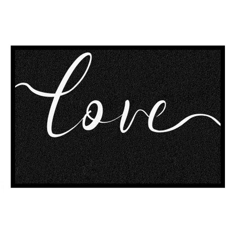 Fußmatte für Paare - mit Namen und Datum - Love Typo