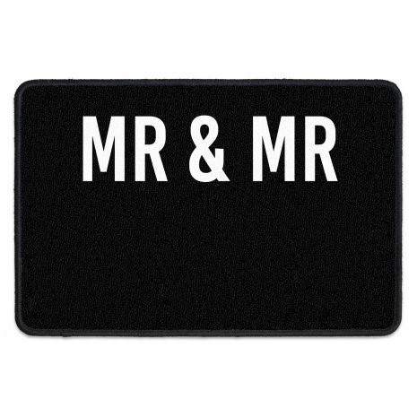 Mr & Mr - Fussmatte mit Namen