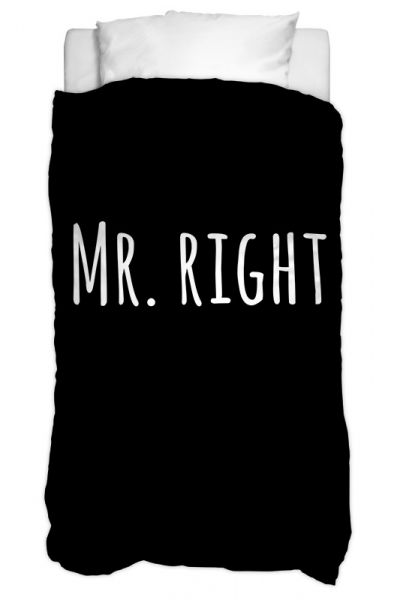 Mr Right - Bettbezug mit Namen