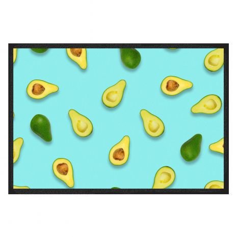 Avocado - Fussmatte mit Namen