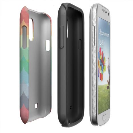 Tough-Case (glossy) passend für Samsung Galaxy S4 Mini, Selbst gestalten