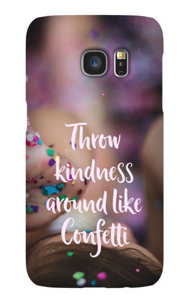Samsung Galaxy S7 3D-Case (glossy) Gibilicious Design Throw kindness around von swook! - switch your look