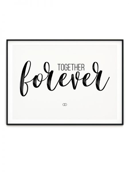 Together forever - Poster mit Namen