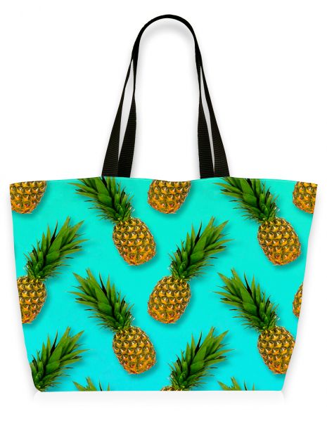 Ananas - Strandtasche mit Namen