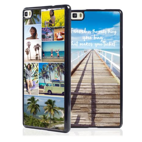 Huawei P8 2D-Case (schwarz) selbst gestalten mit swook! - switch your look