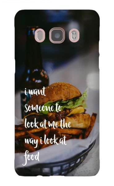 Samsung Galaxy J5 (2016) 3D-Case (glossy) Gibilicious Design The way I look at food von swook! - switch your look