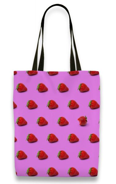 Erdbeere - Shopper mit Namen
