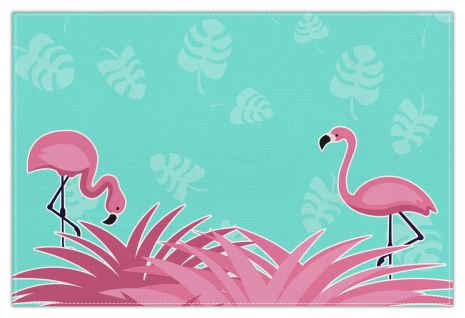 Flamingo - Tischset mit Namen